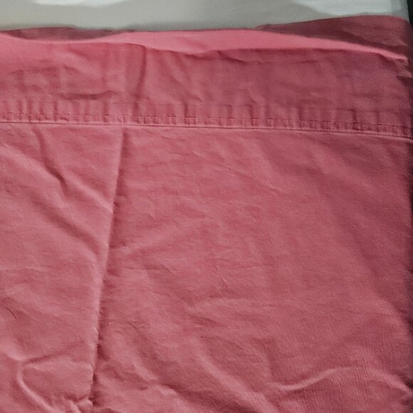 Eddie Bauer Home Flat Sheet Only Full Pink 100% Cotton Percale Bedding Linen USA - Picture 3 of 6